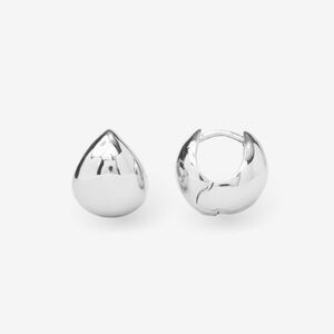 Melinda Maria Lil Norah Silver Clicker Hoops Teardrop Earrings New - FIRM ✨️